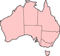 A map of Australian states and territories.