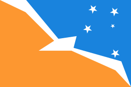 Bandera de la Provincia de Tierra del Fuego, Antártida e Islas del Atlántico Sur, Argentina