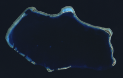 Satellietbeeld van die Bikini-atol