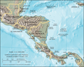 Map of Central America