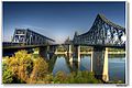 Anghel Saligny Bridge (right) and Cernavodă Bridge (left)