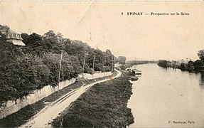 Les berges de la Seine au début du XXe siècle.