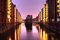 Illuminated Speicherstadt by Michael Batz