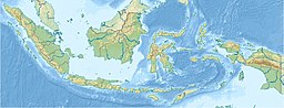喀拉喀托火山在印度尼西亚的位置