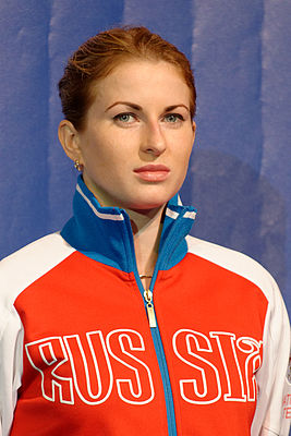 Во время чемпионата мира по фехтованию 2013 года.