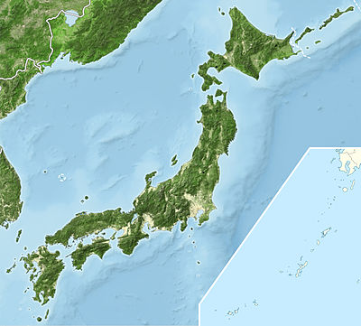 خريطة مواقع اليابان