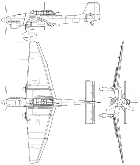 vue en plan de l’avion