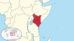 Location of Kénya