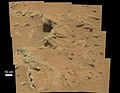 Остаци исушеног речног корита на Марсу.