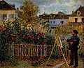 Claude Monet maluje svou zahradu v Argenteuil
