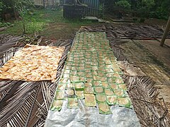 Raw jackfruit papad in coastal Karnataka