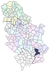 Leskovac – Mappa