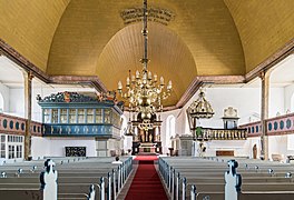 Interiør i St. Bartholomäus-Kirche i Wesselburen. Foto: joergens.mi