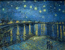 van Gogh - Noite Estrelada Sobre o Rio Ródano