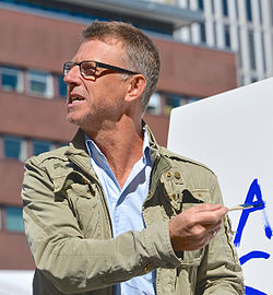 Steve Kratz på Sergels torg under Stockholms Kulturfestival 2013.