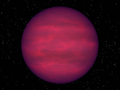 Artist's vision of a spectral class T brown dwarf