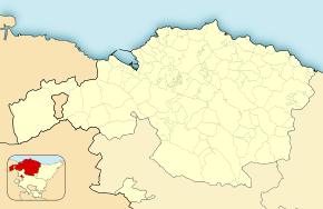 Valmaseda ubicada en Vizcaya