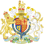 Escudo de armas del Reino Unido.