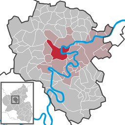 Cochems läge i distriktet Cochem-Zell