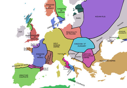 Europa en torno al 998.
