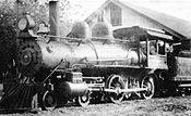 Locomotora del ferrocarril Verapaz en la década de 1900