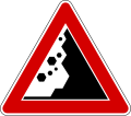 Falling rocks from right