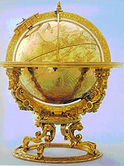 Globo celeste mecanizado (1594)