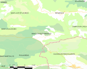 Poziția localității Saint-Louis-et-Parahou