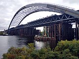 Pontoon near the bridge in 2019