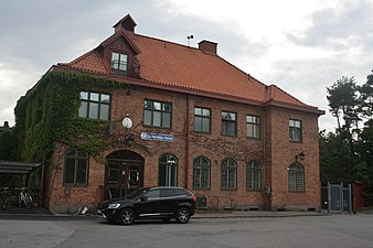 Stationshuset ritat av Folke Zettervall.