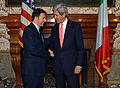 Matteo Renzi and John Kerry