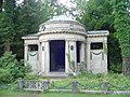 Mausoleum "Caspary", contains luxurious mosaics and a mourning woman by Heinrich Waderé