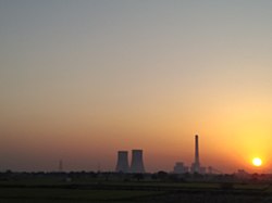 Sunset at Rajiv Gandhi Thermal Power Station, Barwala, Hisar
