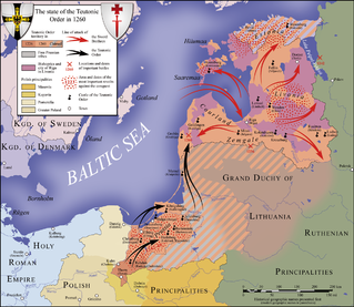 Monastic State of the Teutonic Knights c. 1260