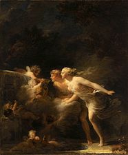 Jean-Honoré Fragonard, La Fontaine d'amour, vers 1785.