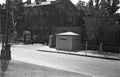 German guards next to a guardhouse and a bunker at the Puławska Street gate to the base of air defence units (Flakkaserne) located at the old Polish base between Puławska and Rakowiecka Streets.) July 1944