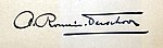 Signature of Annie Romein-Verschoor