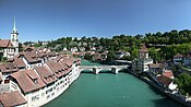 De riviere de Aare in Bern