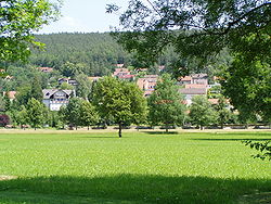 View of Bad Bocklet from the spa park