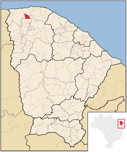 Localização de Martinópole no Ceará