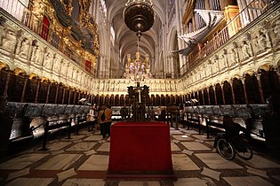 Sillería del coro de la catedral de Toledo (1495-1498 y 1539-1543), obra de Rodrigo Alemán, Alonso Berruguete y Felipe Bigarny