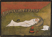 Nissekongen sover (finsk tittel: Tonttukuningas nukkuu), 1896, i Ateneum Foto: Google Art Project