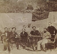 Eskubidea frantsesa Erromako Eskolan Louis Duchesne, zutik, 1873-1876 inguruan.
