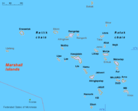 Marshallöarna, Majuro vid nedre högra sidan