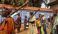 Marche avec sultan à Foumban, Cameroun