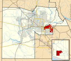 Localizare în Comitatul Maricopa și statul Arizona