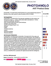 PHOTOANGLO: sucesor del CTX4000 y desarrollado conjuntamente por la NSA y el GCHQ