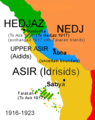 Mapa de Asir 1916-1923