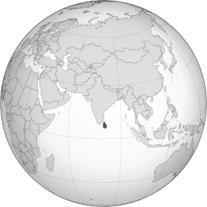 श्रीलंकाचे स्थान