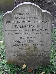 Grave of Sir Humphry Tollemache and his wife, Nora Priscilla, Lady Tollemache